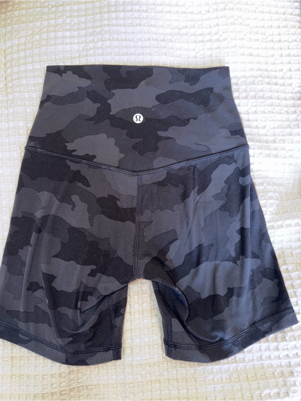 lululemon athletica High-Rise Black Camo Bike Shorts